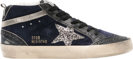 Golden Goose: Голубые кроссовки  Mid Star