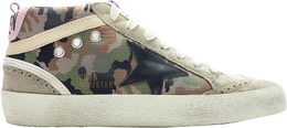 Golden Goose: Зелёные кроссовки  Mid Star