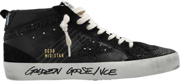 Golden Goose: Чёрные кроссовки  Mid Star