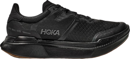 HOKA: Чёрные кроссовки 