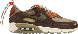 Nike: Зелёные кроссовки  Air Max 90 SE