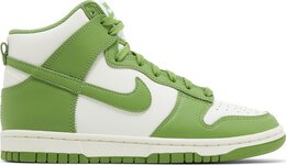 Nike: Зелёные кроссовки  Dunk High