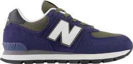 New Balance: Синие кроссовки  574