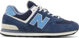 New Balance: Синие кроссовки  574