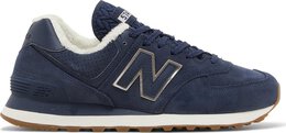 New Balance: Синие кроссовки  574