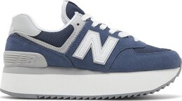 New Balance: Фиолетовые кроссовки  574