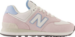 New Balance: Розовые кроссовки  574