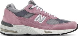 New Balance: Розовые кроссовки  991