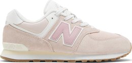 New Balance: Розовые кроссовки  574