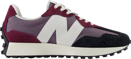 New Balance: Бордовые кроссовки  327