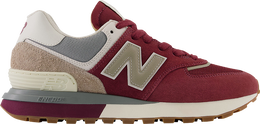 New Balance: Бордовые кроссовки  574