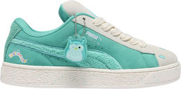 PUMA: Зелёные кроссовки  Suede