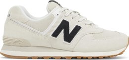 New Balance: Белые кроссовки  574