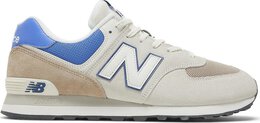 New Balance: Белые кроссовки  574