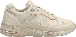 New Balance: Белые кроссовки  991