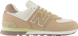 New Balance: Белые кроссовки  574