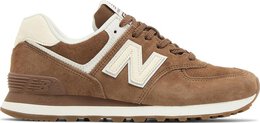New Balance: Коричневые кроссовки  574