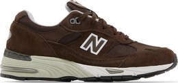 New Balance: Коричневые кроссовки  991