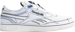 Reebok: Чёрные кроссовки  Club C 85