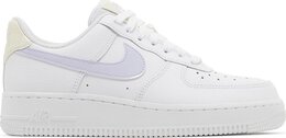 Nike: Фиолетовые кроссовки  Air Force 1