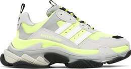 Balenciaga: Жёлтые кроссовки  Triple S