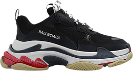 Balenciaga: Чёрные кроссовки  Triple S