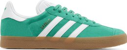 Adidas: Зелёные кроссовки  Gazelle