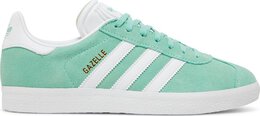 Adidas: Зелёные кроссовки  Gazelle