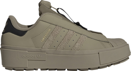 Adidas: Зелёные кроссовки  Superstar