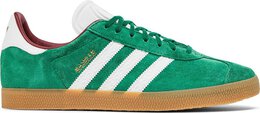 Adidas: Зелёные кроссовки  Gazelle