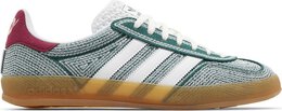 Adidas: Зелёные кроссовки  Gazelle Indoor