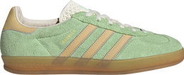 Adidas: Зелёные кроссовки  Gazelle Indoor