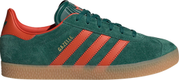 Adidas: Зелёные кроссовки  Gazelle