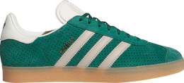 Adidas: Зелёные кроссовки  Gazelle