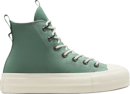 Converse: Зелёные кроссовки  Chuck Taylor All Star Lift