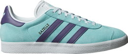 Adidas: Зелёные кроссовки  Gazelle