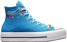 Converse: Синие кроссовки  Chuck Taylor All Star Lift