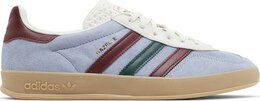 Adidas: Голубые кроссовки  Gazelle