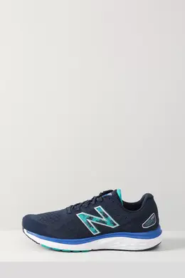 New Balance: Синие кроссовки 