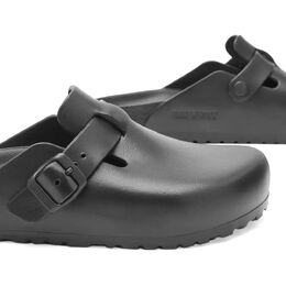 Birkenstock: Чёрные сандалии 