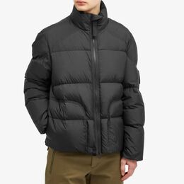 Moncler: Чёрный пуховик 