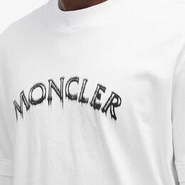 Moncler: Белая футболка 