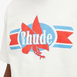 Rhude: Белая футболка 