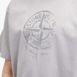 Stone Island: Светоотражающая футболка 