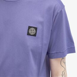 Stone Island: Фиолетовая футболка 