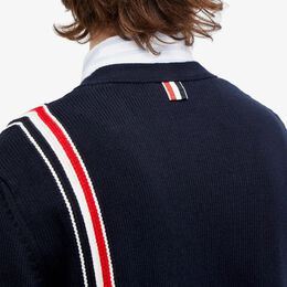 Thom Browne: Кардиган RWB в полоску