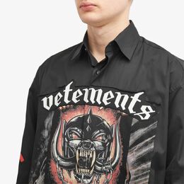 Vetements: Чёрная рубашка 