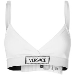 Versace: Белый бюстгальтер 