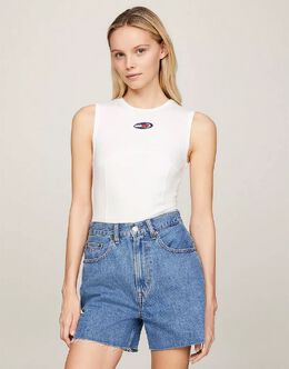 Tommy Jeans: Белый боди 