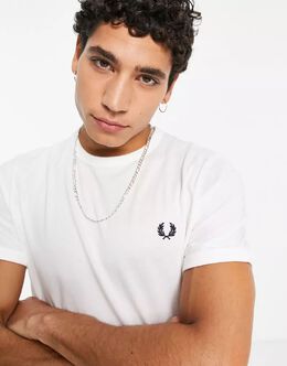 Fred Perry: Белая футболка  Ringer